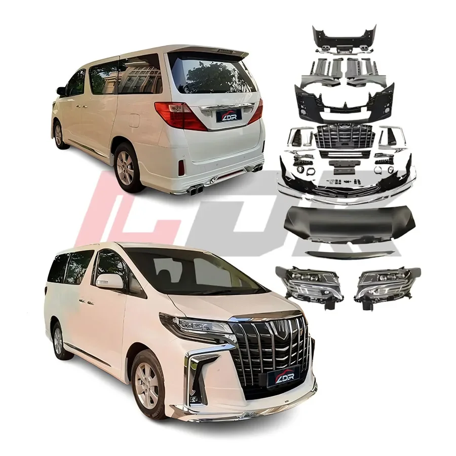 

BR Modification Club Лидер продаж Необычный комплект кузова автомобиля для Alphard 2008-2014 20 серии Обновление до 2018-2022 35 серии SC + Modellista S