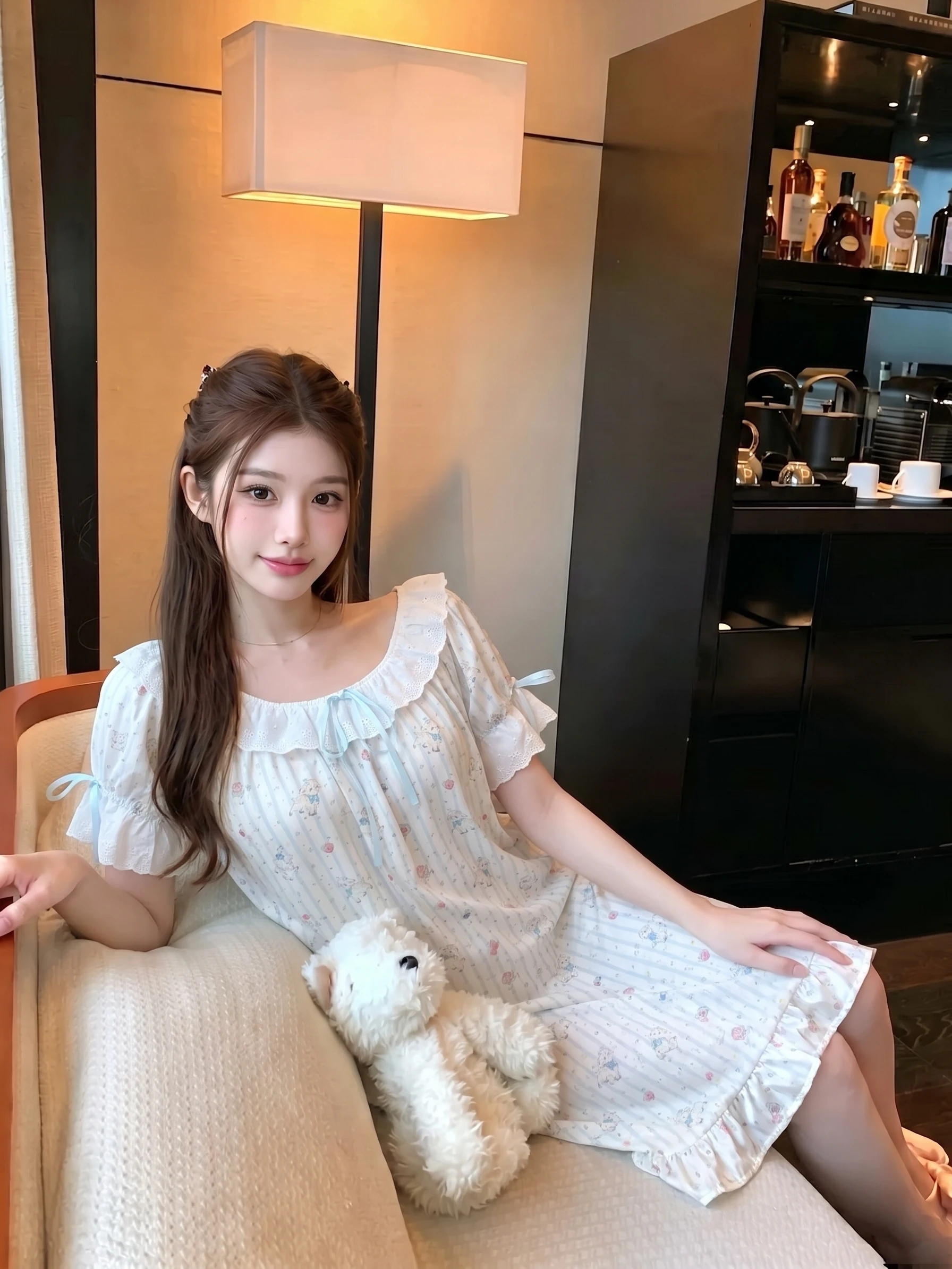 vetements-de-nuit-d'ete-en-soie-glacee-pour-femme-robe-courte-a-manches-courtes-avec-coussinet-de-poitrine-integre-modele-fin-col-rond-style-pull-over-pour-la-maison