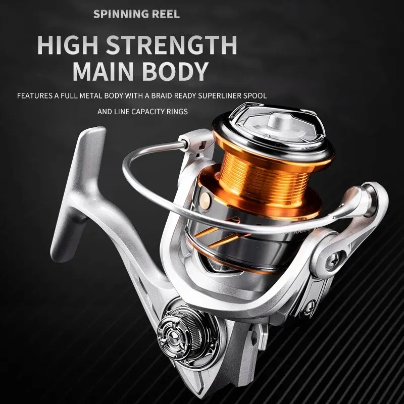 Rooblinos TC Spinning Fishing Reel Metal Body Saltwater Freshwater Independent Alarm Device Fishing Tackle Accessories