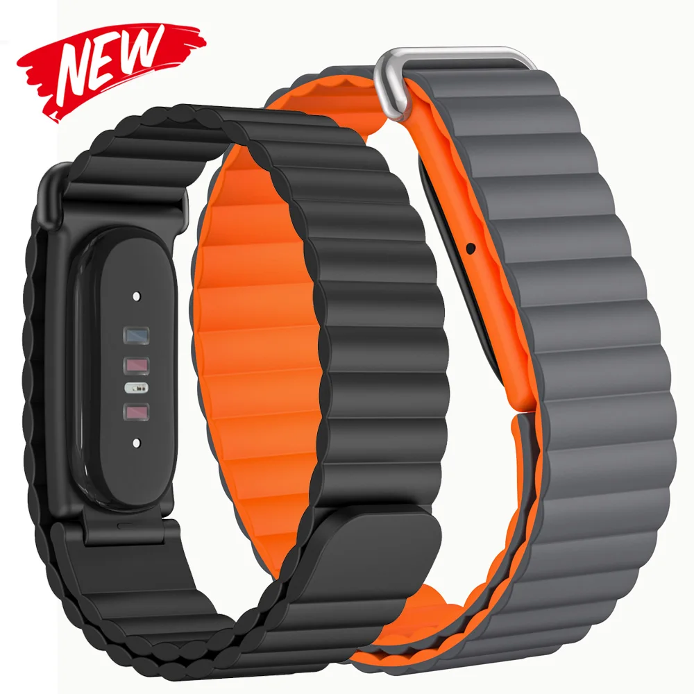 Magnetic Silicone Watch Strap Adjustable Sport  Band For Fitbit Air Fitness Tracker Wrist Bracelet Sweatproof Sports Watch Band