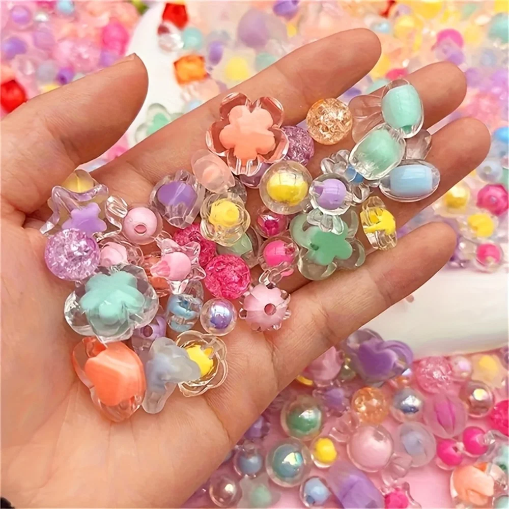 Cuentas Sueltas de 6-12 mm, 30 g/bolsa, Estilos Variados y Lindos, para Hacer Joyería, Decoraciones Creativas para Pulseras y Collares, Suministros para Abalorios