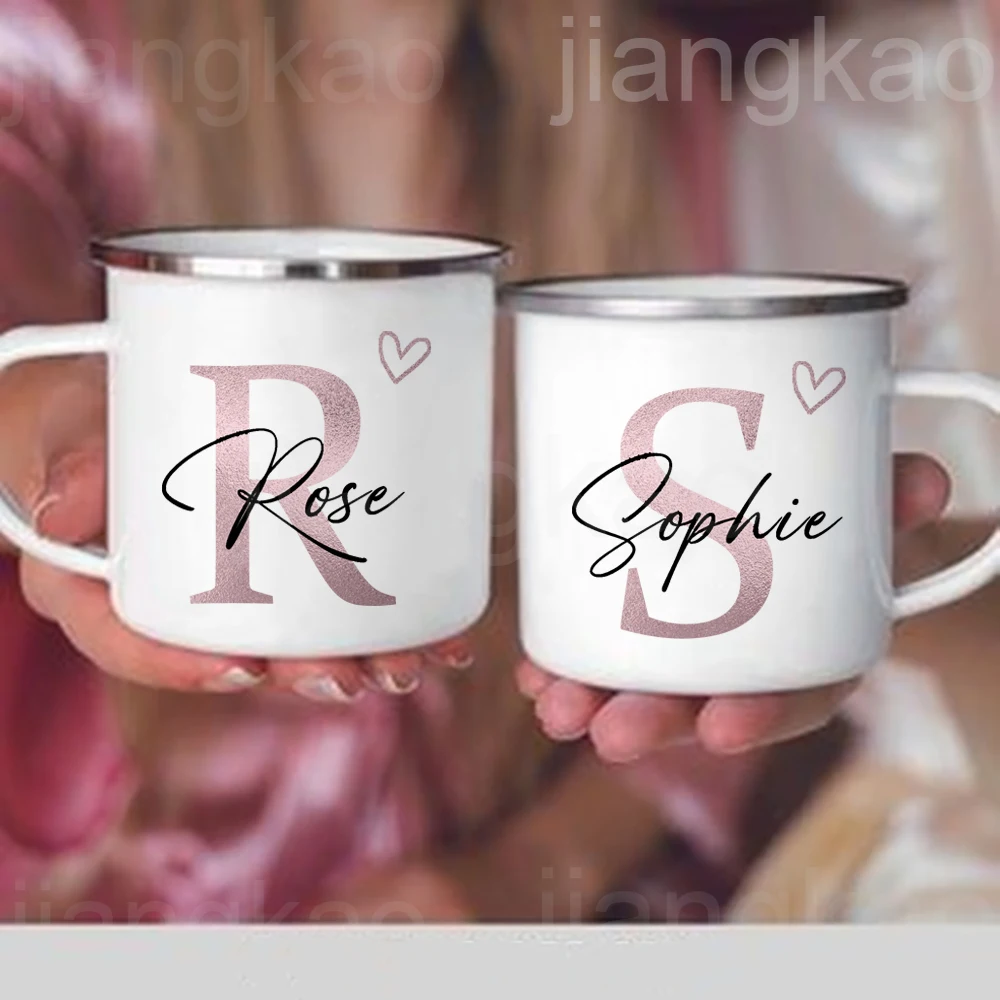 Personalized Mug Heart Initial with Name Coffee Cup Custom Tea Hot  Chocolate Mugs Bride Bridesmaid Mother's Day Gifts for Her - AliExpress 15