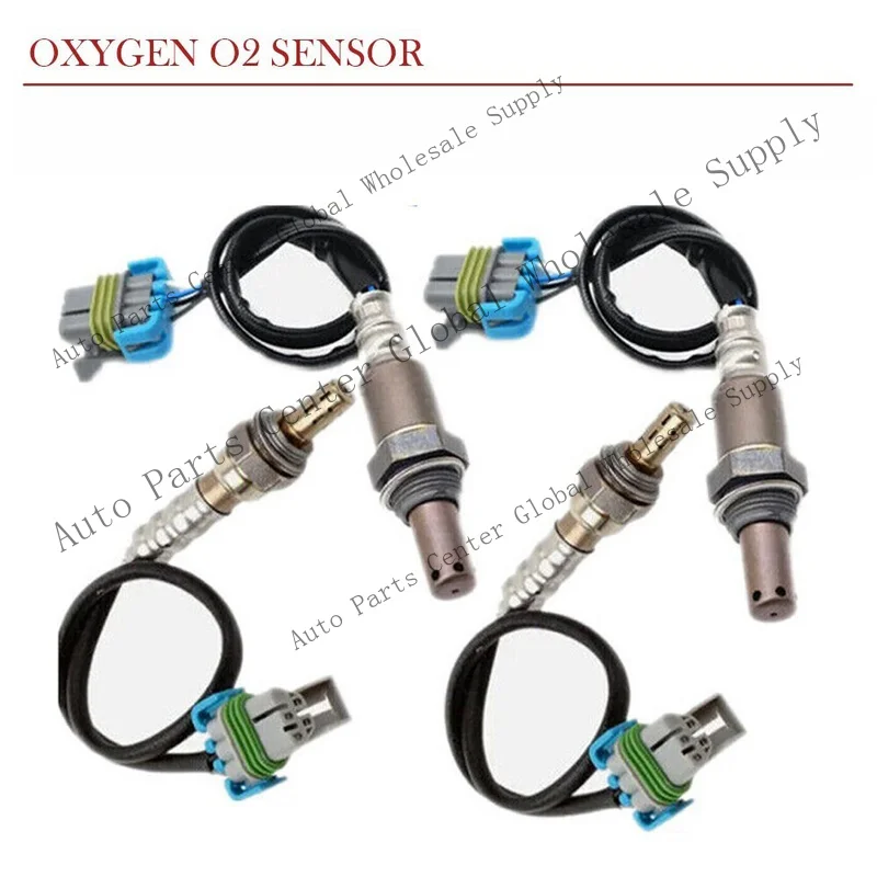 Z+ 4Pcs Up+Down Oxygen Sensor For 2008-2016 GMC Savana Chevy Express 1500 2500 3500