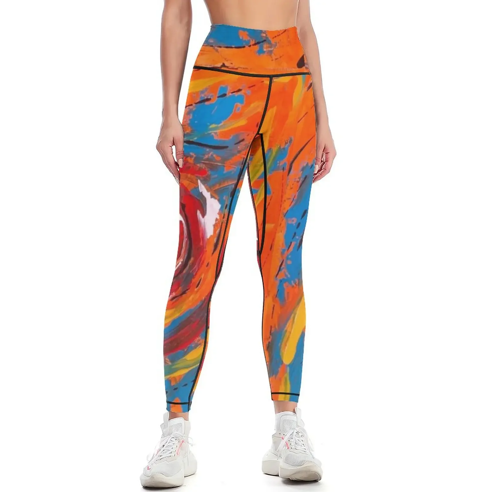 

abstract hurricane Leggings legging gym exercise clothing for Fitness clothing Tight fitting woman Womens Leggings