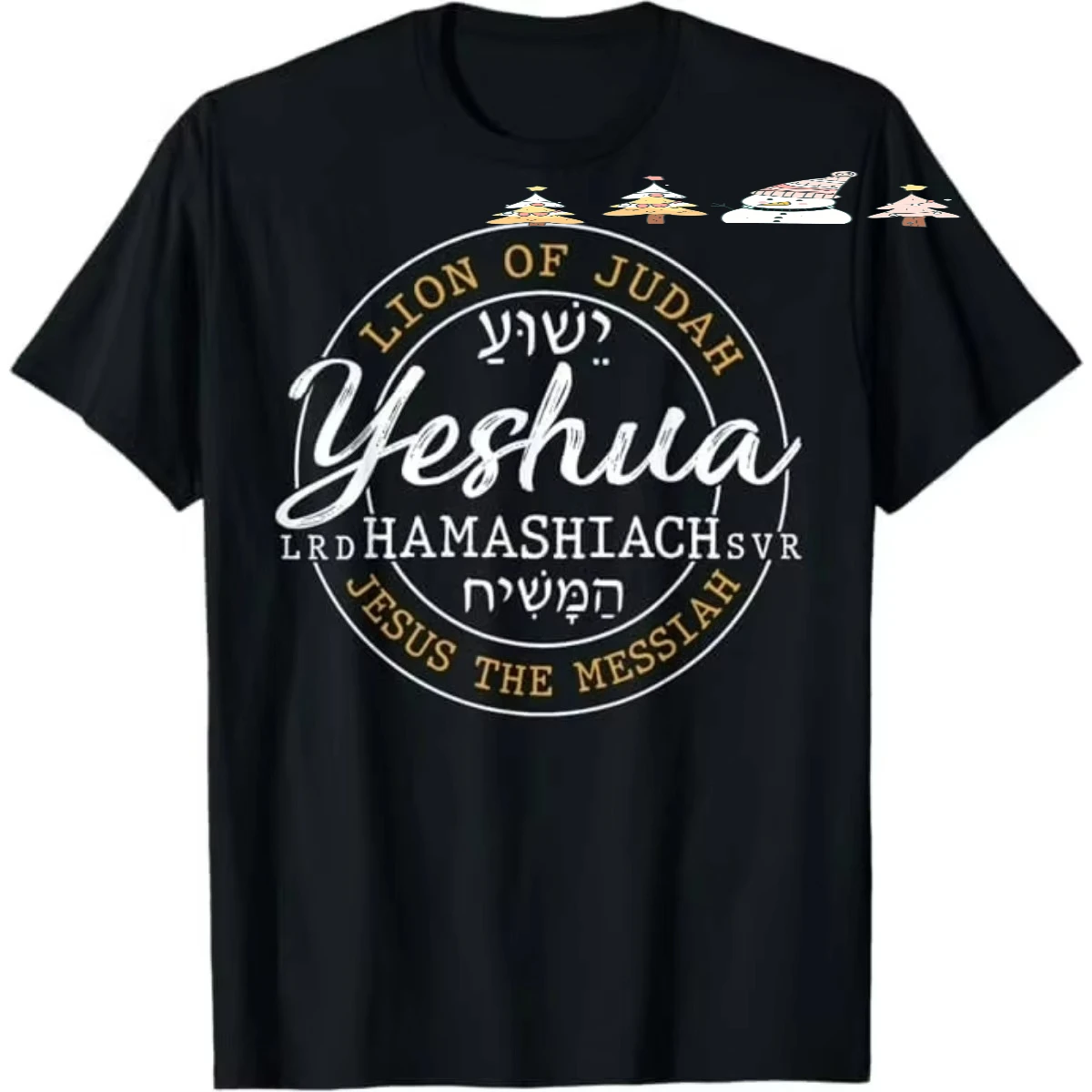 Hebrew Name of Jesus Christian Religious Yeshua T-Shirt 100% Cotton O-Neck Short Sleeve Summer Casual Mens T-shirt Streetwear