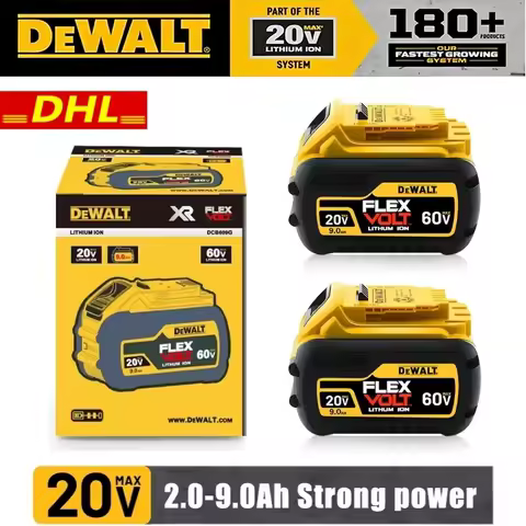 Original DEWALT 60V battery DEWALT 20V battery 6AH 9AH DEWALT battery DCB609 DCB206 DCB205 DEWALT tool battery