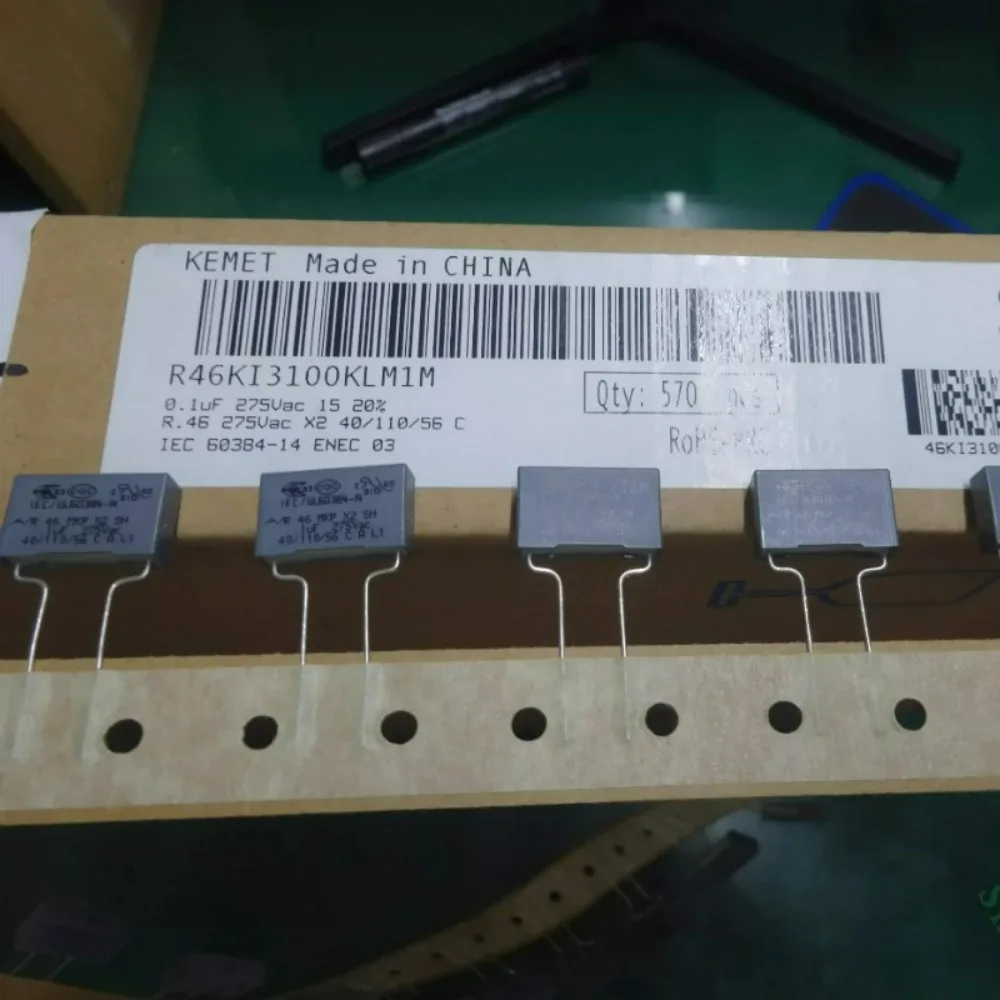 

10pcs/lot AV R46 0.1uf/275VAC 100nf u1 104 Brand New 8mm Film Capacitor R46KI3100KLM1M