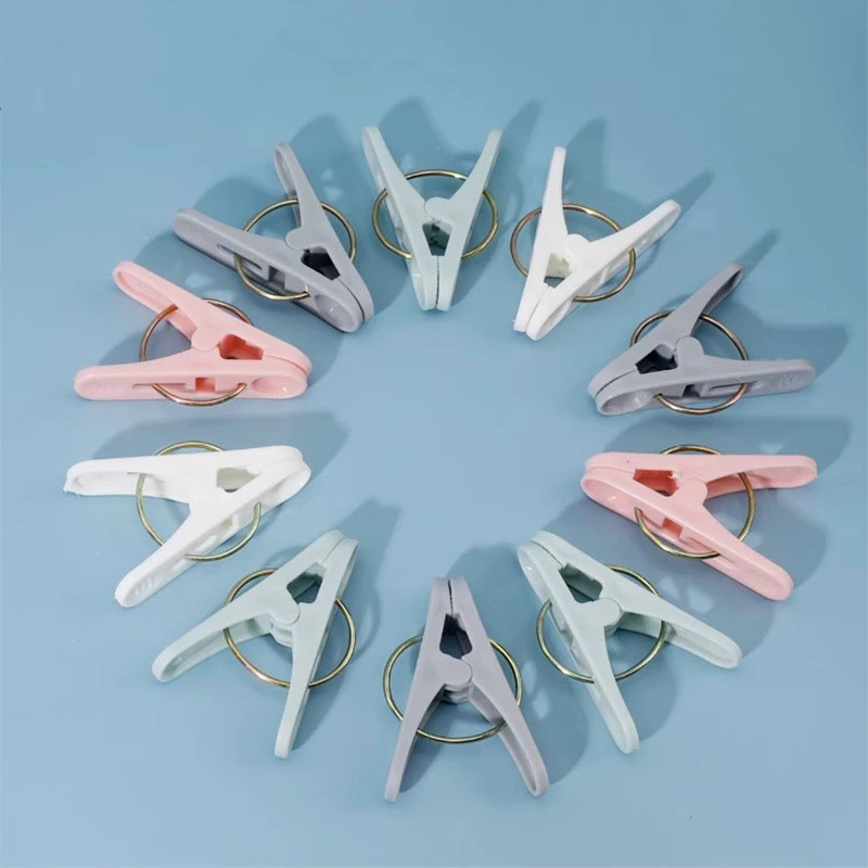 دبابيس الملابس البلاستيكية جورب منشفة كليب الغسيل معلقة مشبك الغسيل الثابتة السحابة الملقط أوتاد كليب صندوق تخزين ملابس المنظم