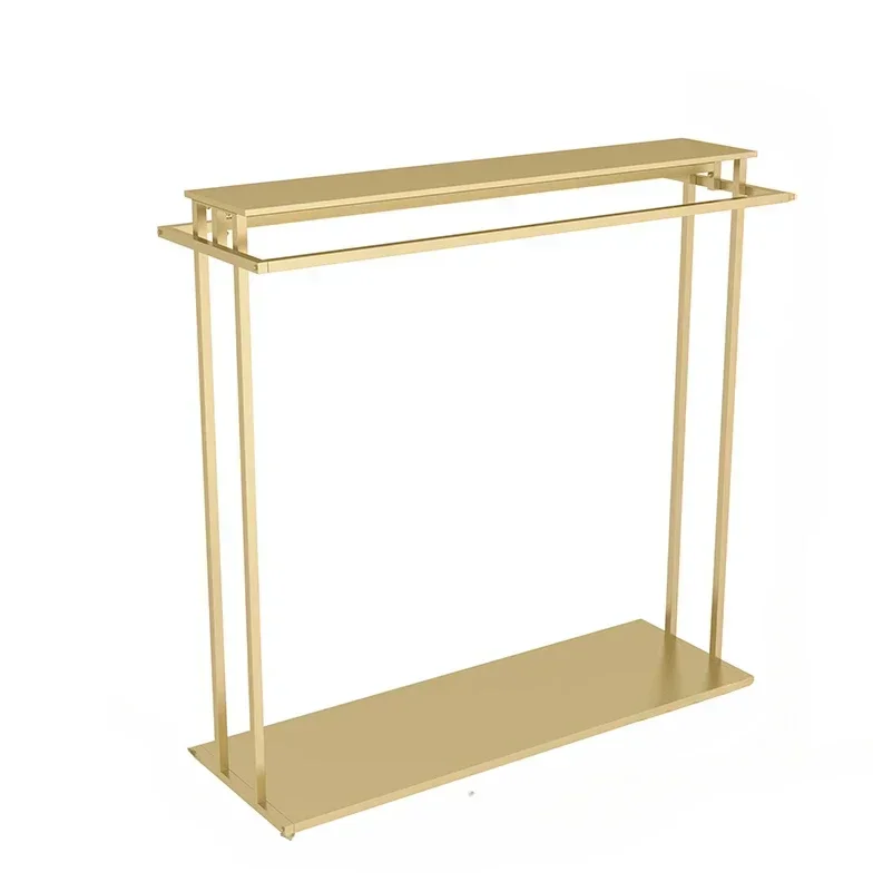 Clothes shop display rack Double row rack Clothing display rack