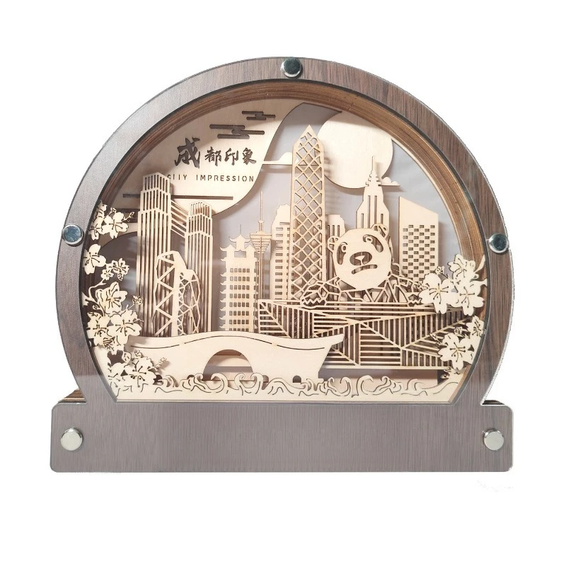 

Light and shadow wood carving lamp 3d three-dimensional special-shaped night light cultural and creative gifts