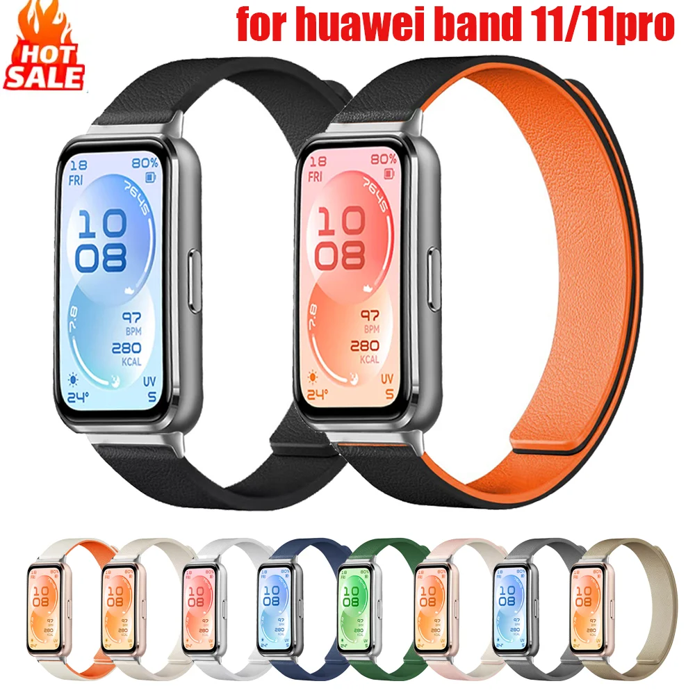 Magnetic Strap for Huawei Band 11 pro/11 NFC Silicone Acessories Bracelet Pulseira Sports Correa Huawei Smart Band11 11NFC 11pro