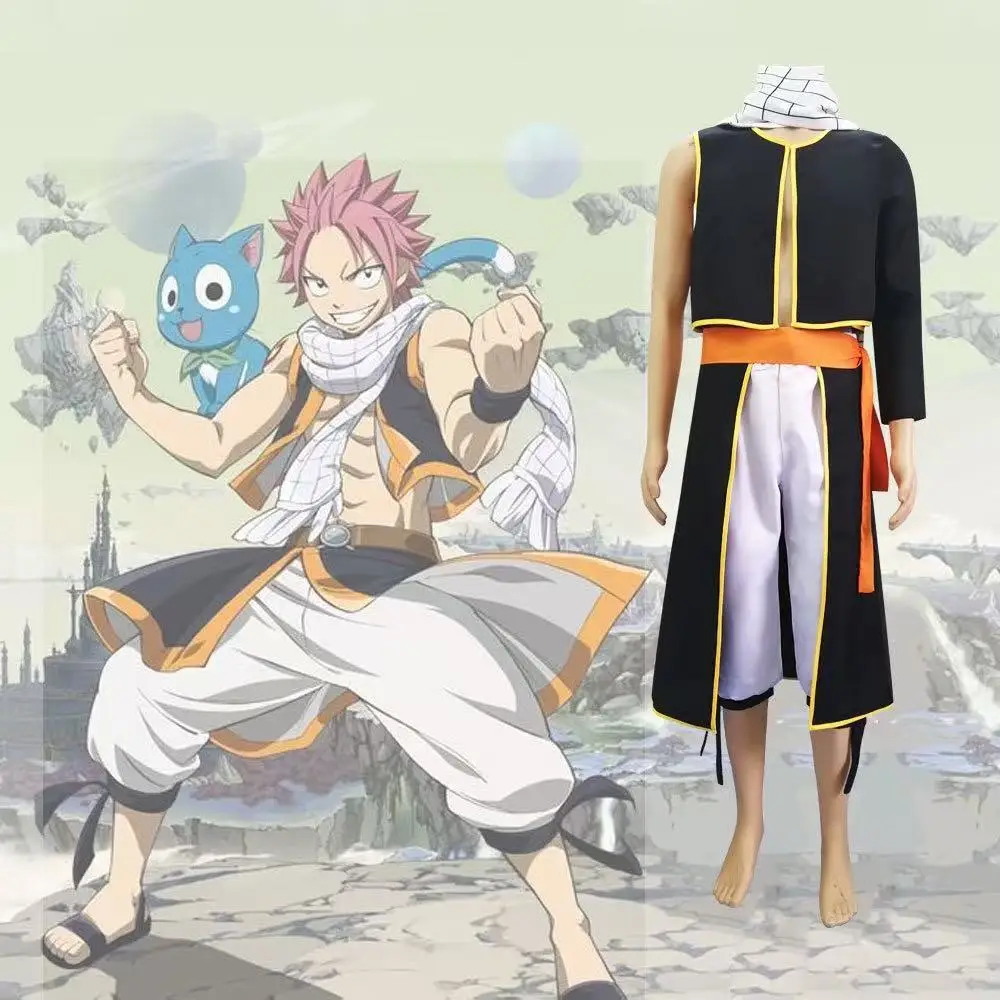 

Out of stock. Please do not place an order Fairy Tail Natsu cosplay anime costume suitable for Halloween and Christmas