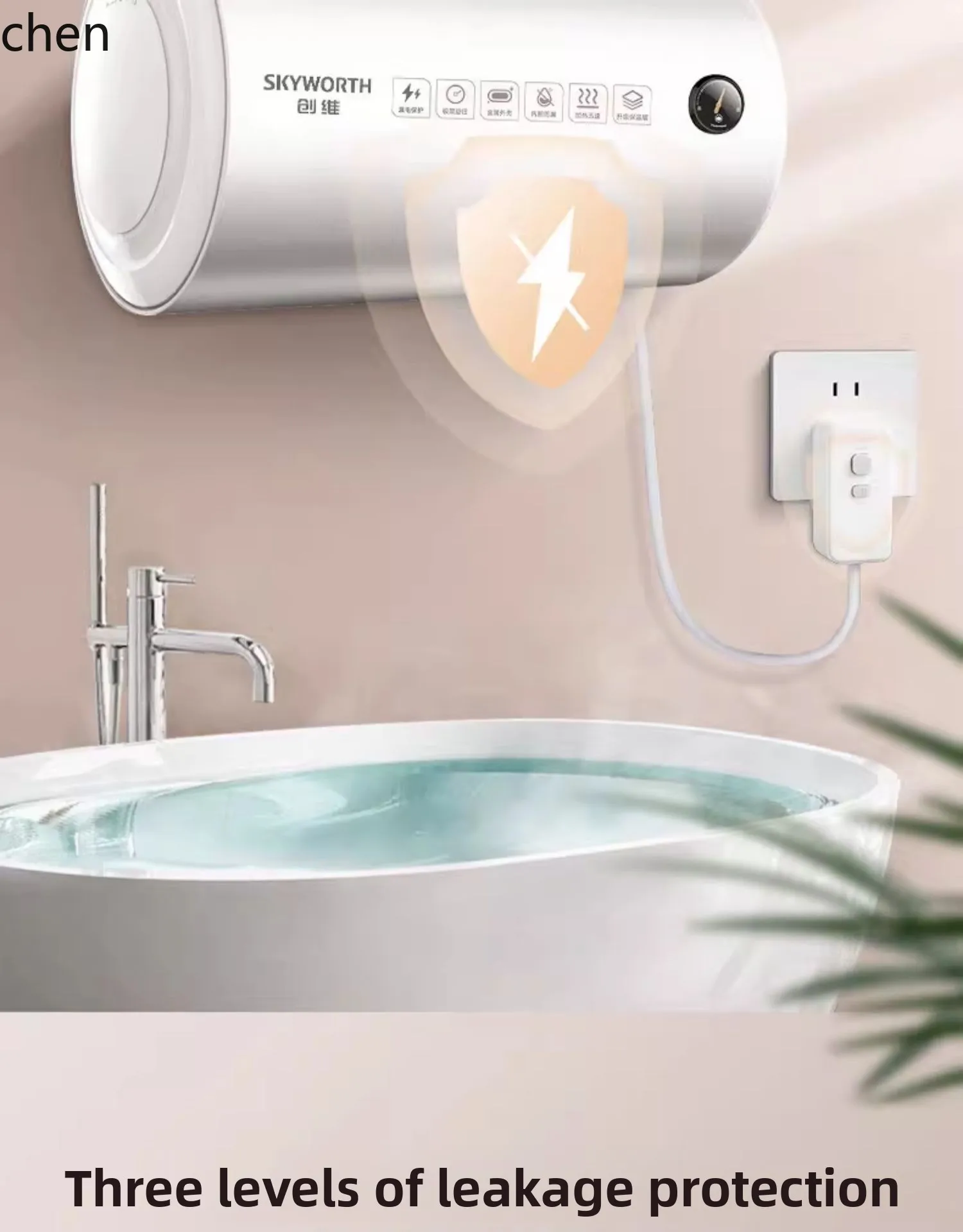 ZML scaldabagno elettrico per accumulo d'acqua domestico piccolo bagno in affitto