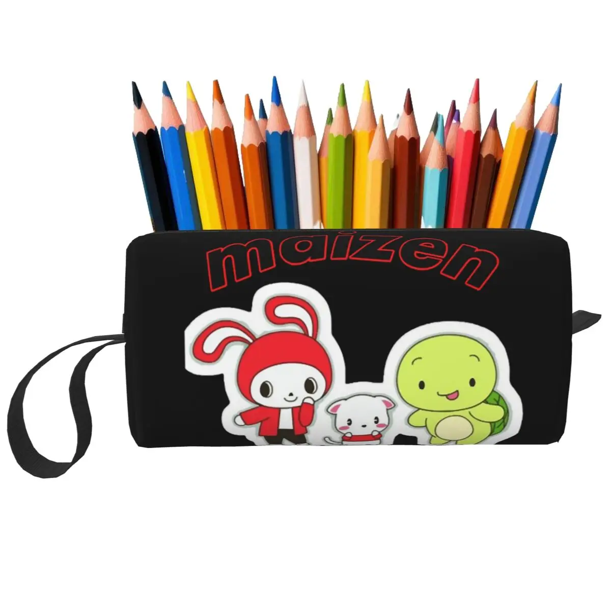 JJ MIKEY MAIZEN مقلمة للأطفال هدايا صندوق القلم حقيبة أقلام رصاص لوازم مكتبية السفر النساء حقيبة مستحضرات التجميل المنظم الحقيبة