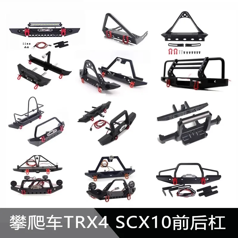 

Rc Car Metal Front and Rear Bumpers Crash Bumper for TRX4 SCX10 90046 90047 YK 4082 4083 1/10 Crawler Car Modified Parts