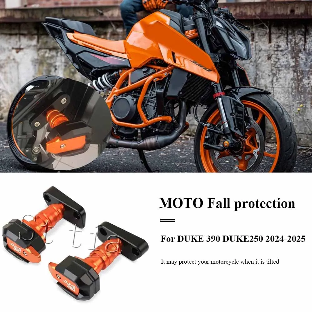 Motorcycle CNC Falling Protection Frame Slider Fairing Guard Crash Pad Protector Fit For DUKE390 DUKE250 DUKE 250 390 2024 2025