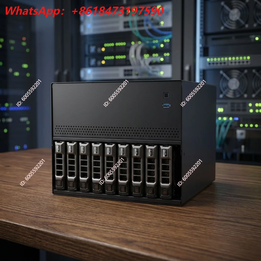 Tray free 0.8mm thick board N10 NAS chassis 10+2 disk slots MATX motherboard Flybull 1U power supply 8 disks