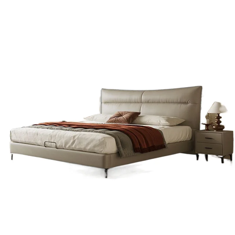 

Italian style, minimalist, bed master bedroom, soft package, high-end, atmospheric, modern, simple