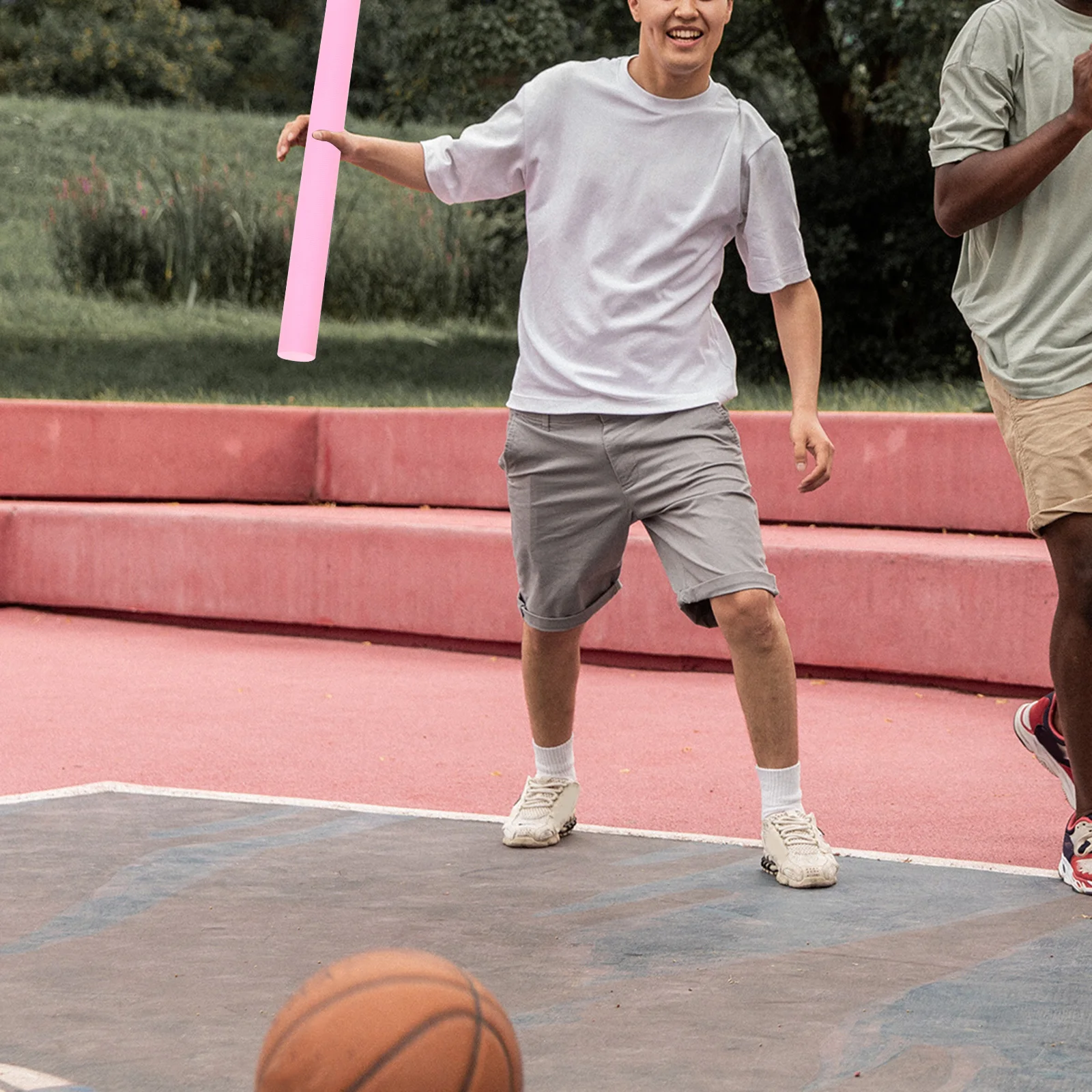 Basketball-Trainings-Interferenzstange, langlebiges Eva-Material, multifunktionales Design zur Verbesserung der Fähigkeiten im Innen- und Außenbereich