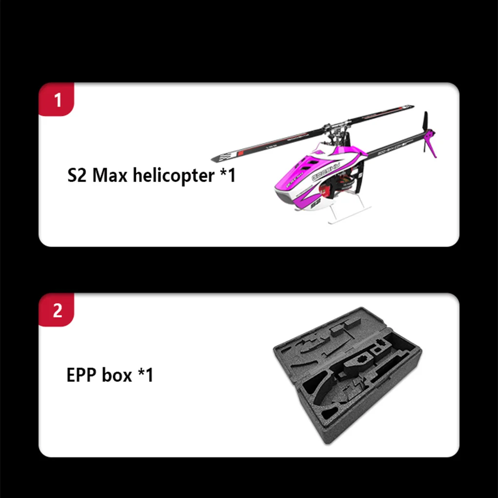 Goosky S2max RC Helicóptero BAF080001 3D Stunt 6 canais com motor duplo sem escova brinquedo modelo de avião de controle remoto