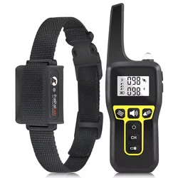Dog Training Collar with Remote for 1/3 Dog,No Shock Dog Collar with 3 Training Mode,Up To 2800Ft Remote Range,IPX7,Rechargeable