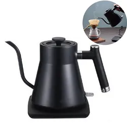 800ml Hand Brewing Electric Kettle Slim Mouth Gooseneck Coffee Pot Thermo Pot Rapid Heating Teapot Heating Water Bottle 1000W