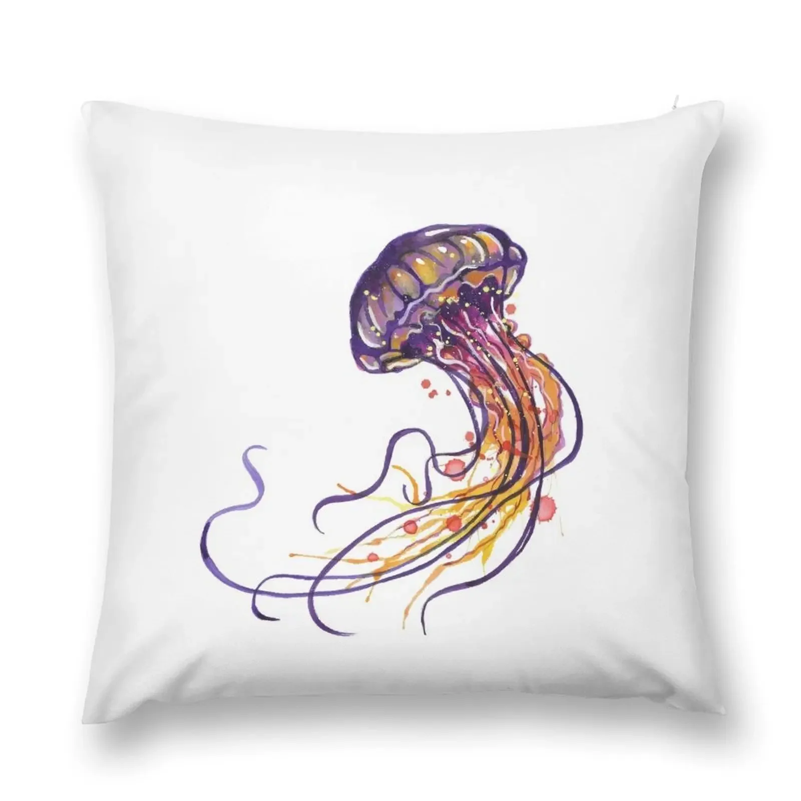 

Jellyfish watercolor Throw Pillow Room decorating items Sofa Cover Cushion Cover Luxury pillow cover christmas pillow