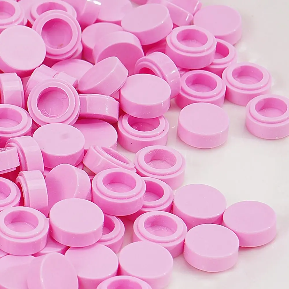 Smooth Surface Granules Beads Filler Hollow Back Round Shape Craft Filler Pellets Multicolor Slime Filler Pellets
