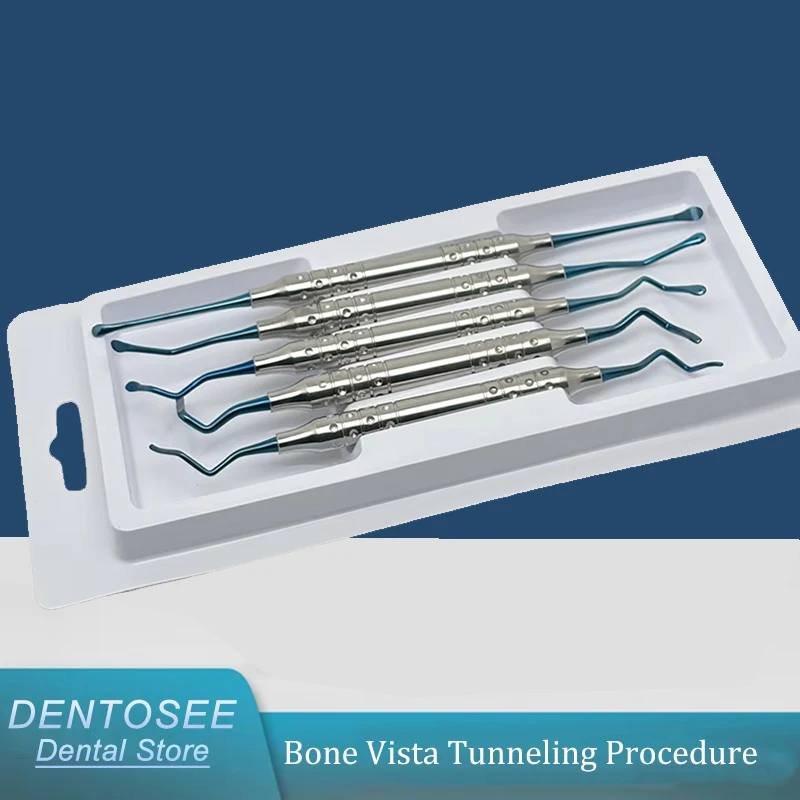 

set Dental Periodontal Ligament Separator Dental Implant Surgical Bone Vista Tunneling Procedure Stainless steel Instruments set