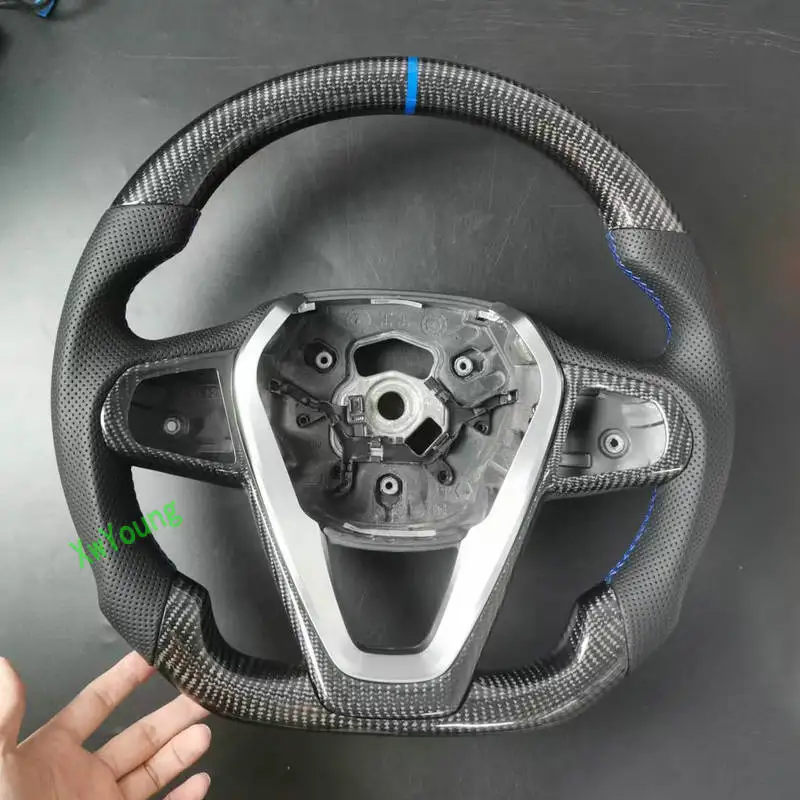 

For BMW G G12 G20 G38 730 740 Customize 100% Real Carbon Fiber Steering Wheel (With Paddle Shifer Holes)
