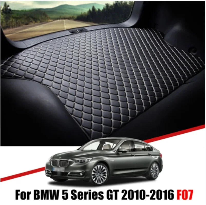 Custom for BMW F07 5 Series GT Gran Turismo 2010 2011-2016 2017 High Quality Car Trunk Mat Anti Dirty Durable Leather Carpet