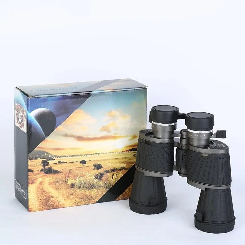 Jumelles haute puissance 10X50 pour adultes avec prisme BAK4, oculaire de 22 mm, objectif de 50 mm, télescope professionnel pour la chasse