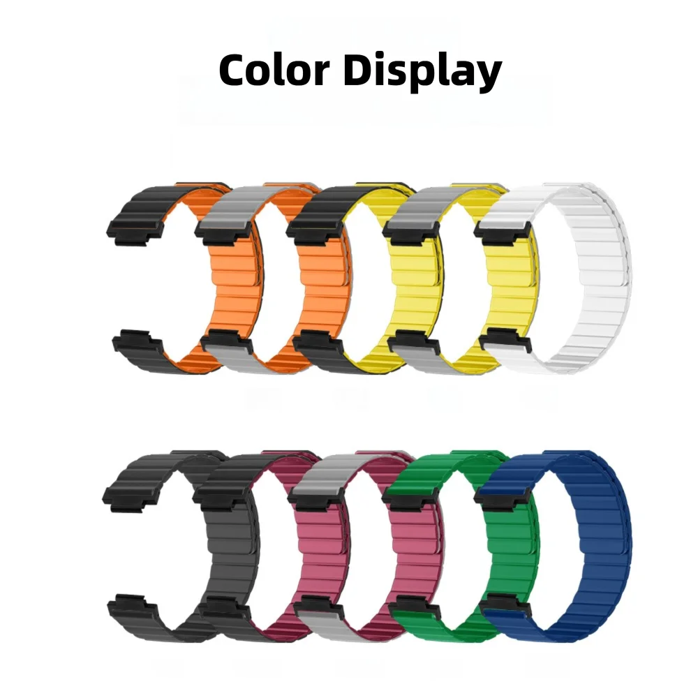 Cinturino magnetico a sgancio rapido per Garmin Watch 235 Bracciale regolabile di ricambio in silicone delicato sulla pelle unisex