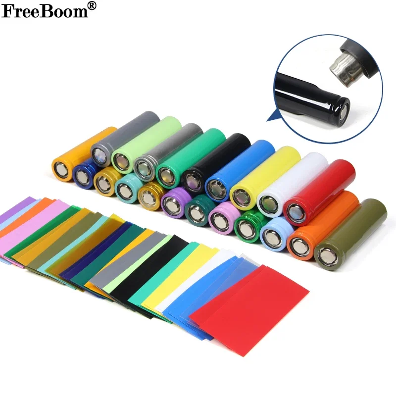 18650/21700/26650 PVC Heat Shrink Tube Lipo Battery Wrap Precut Insulated Film Protection Cover Case Pack Sleeving