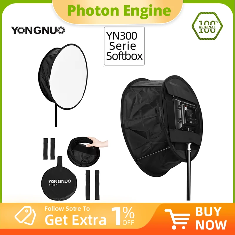 YONGNUO YN300 YN300III софтбокс-диффузор для YONGNUO YN300 II YN300III YN300 IV YN320, светодиодная панель для видеосъемки, складной мягкий фильтр
