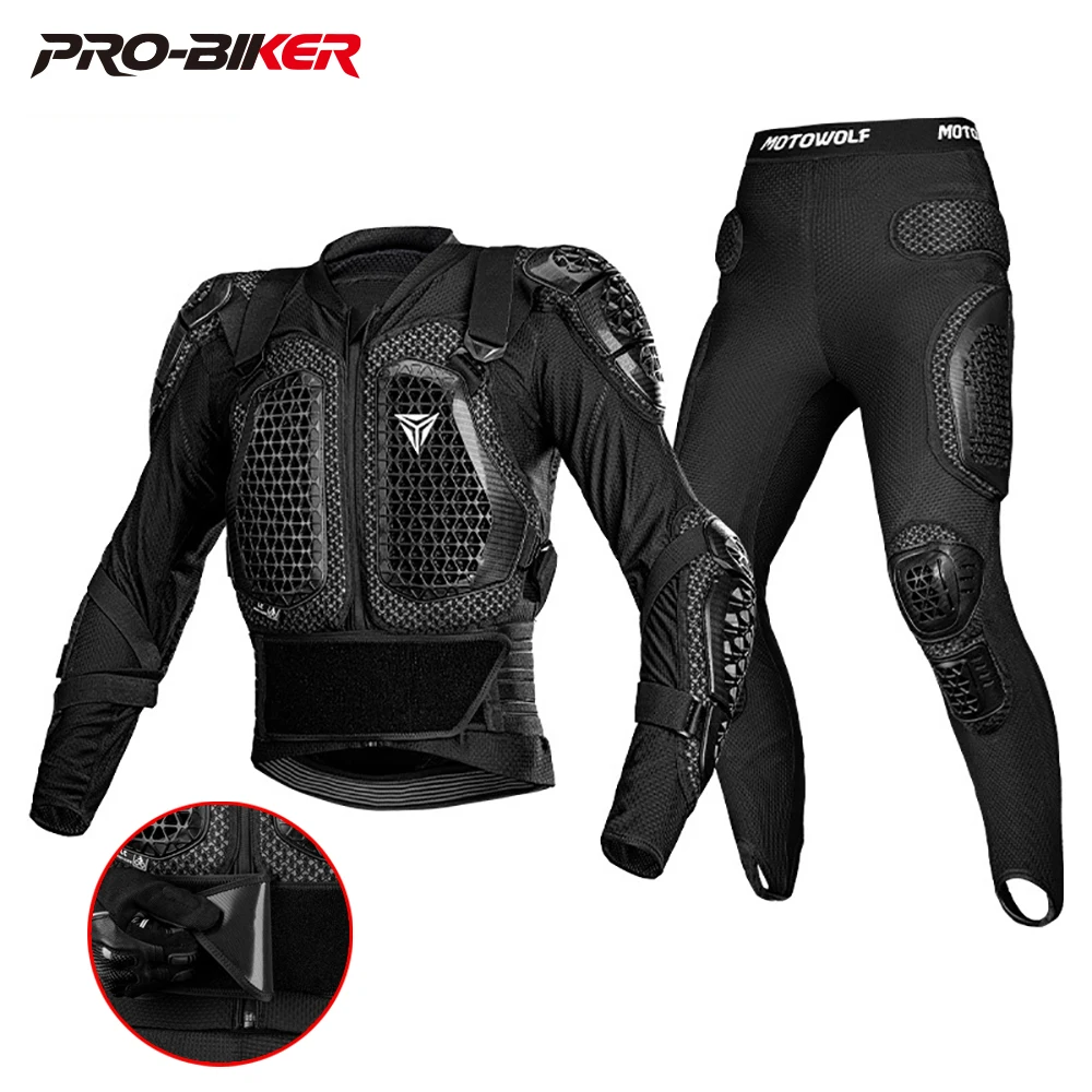 Herren-Motorrad-Körperpanzerung, Anti-Fall, Motocross-Rennbekleidung, Schutz, Motorrad-Rüstung, verschleißfeste Ganzjahres-Reitausrüstung