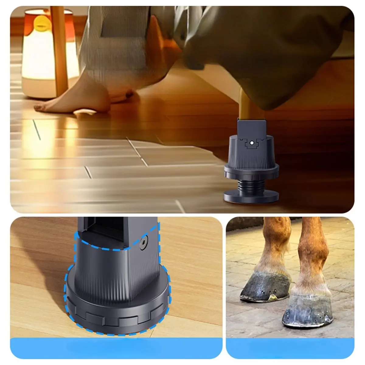 2026 Trend 4Pcs Booster Cushion Anti-Slip Furniture Feet Pads, for Washing Machine, Dryer, Sofa, Table, Furniture Leg Stabilizer
