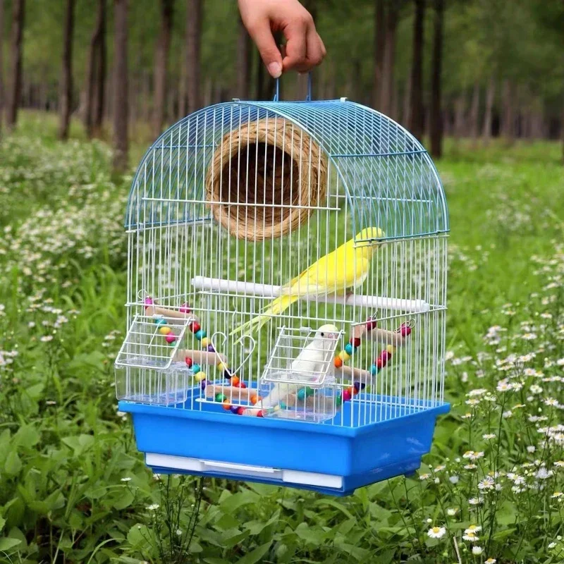 

Window Budgie House Bird Cages Accessories Outdoor Toys Habitat Parrot Bird Cages Hut Portable Jaula Pajaro Pet Products RR50BN