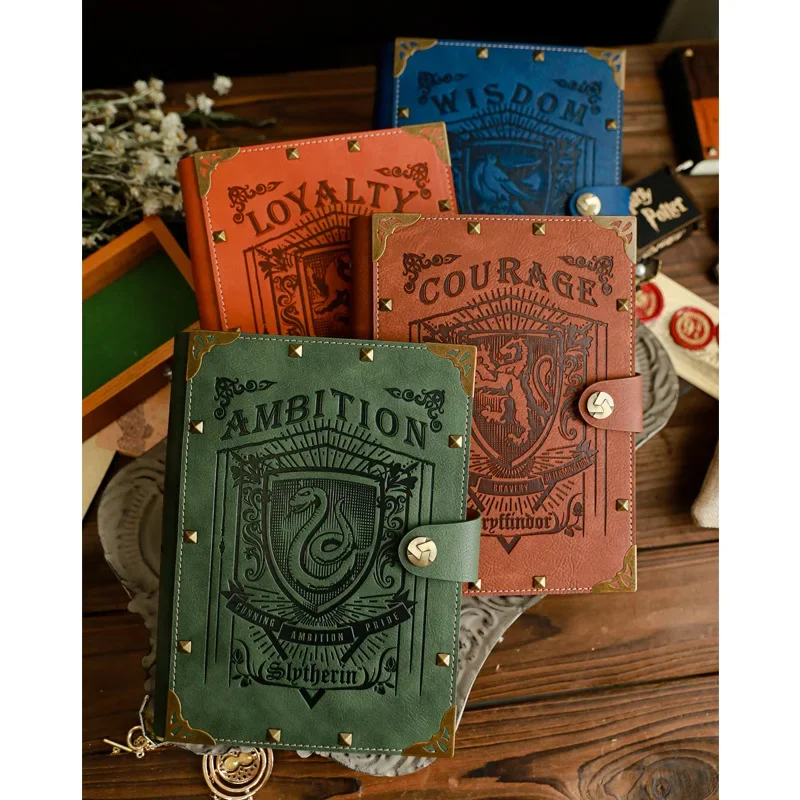 A5/B5 Harry Potter Hogwarts Loose-Leaf Retro Kraft Notepad Notebook Gryffindor Slytherin Ravenclaw Hufflepuff Document Book