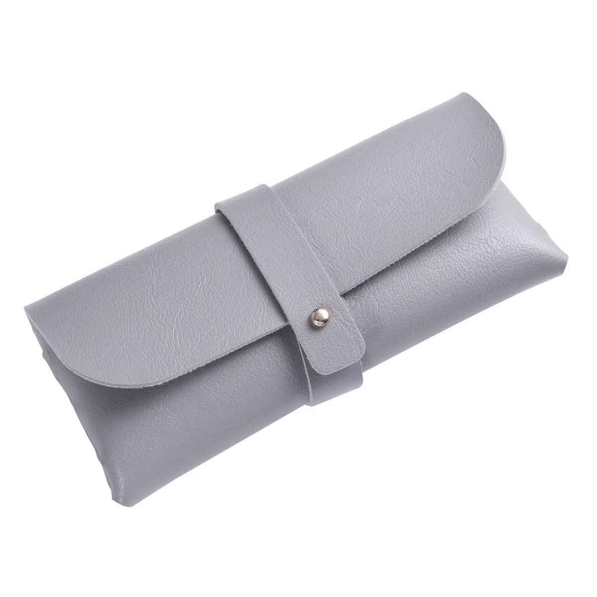 

Glasses Case PVC Handmade Minimalist Buckle Clamshell Design Scratch Resistant Large Capacity for Sunglasses