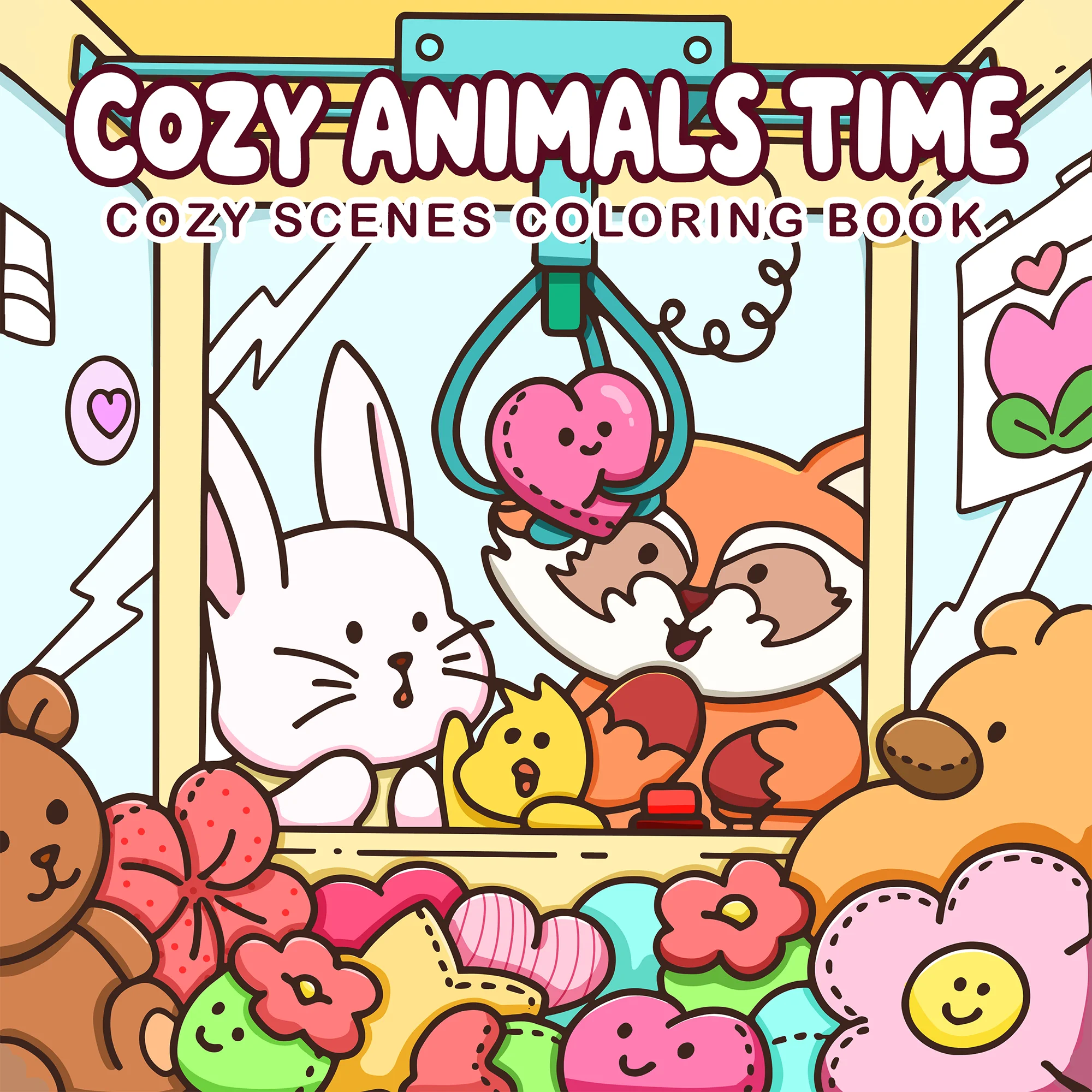 Comforting Animal Playtime Coloring Book - Engaging Picture Book for Creative Expression and Relaxation