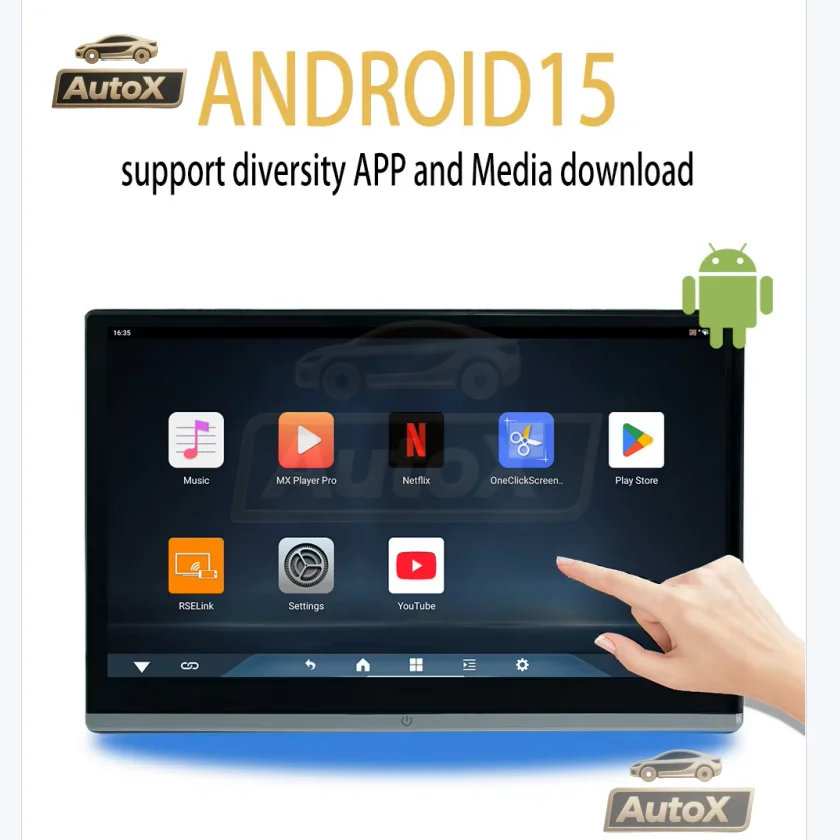 

Новый 14-дюймовый внешний Android-дисплей Auto X, 8-ядерный процессор Qualcomm, 13,3-дюймовый Android-дисплей для подголовника, автомобильный дисплей, 8-ядерный