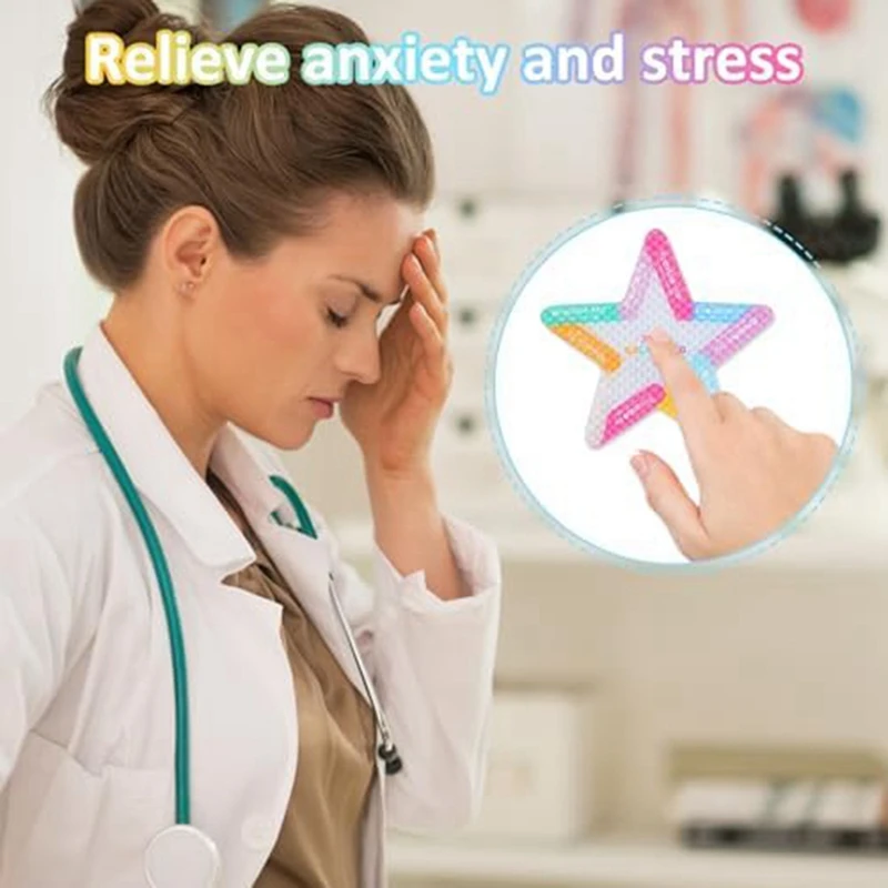 60 Pcs Calm Strips Anxiety Sensory Stickers 5 Style Calming Strips Calming Adhesivetactile