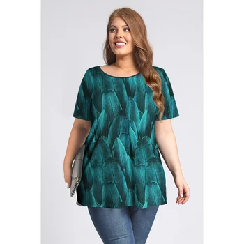 新しい女性の Tシャツ春服花グラフィック 2023 O ネック半袖トップスストリート特大アパレルルーズレディース Tシャツ