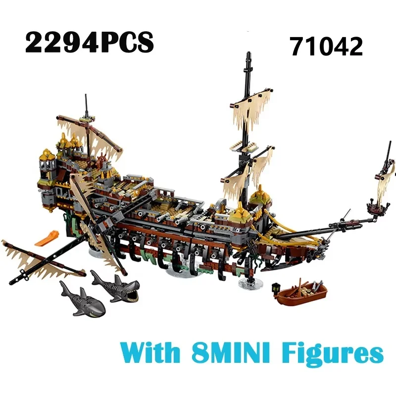 

Конструктор «Тихая Мэри» — пиратский корабль, 2294 детали, развивающая игрушка для детей, модель 71042