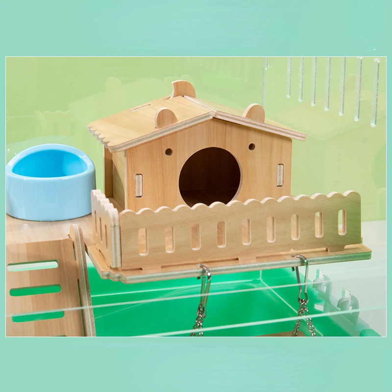 Hamster Cage Golden Bear Special Double-storey Large Villa Cheap Large Breeding Box House Nest Supplies Toys