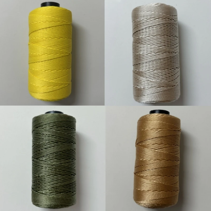 Hilo de ganchillo de verano de 1.5mm y 200m, hilo artesanal DIY, hilo de seda helada, cordón de polipropileno para sombreros, muñecas, costura, bolsos y tejido.