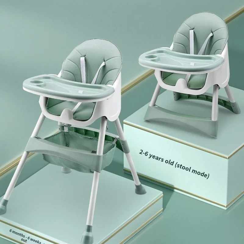 Baby Adjustable Highchair Feeding Dining Chair Tables Multi-function Height-adjust Eating Chair Portable Detachable High Chairs