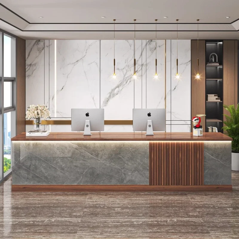 Beauty Salon Reception Desk Clothing Store Modern Business Cashier Reception Desk Counter Recepcion Mostrador Office Furniture