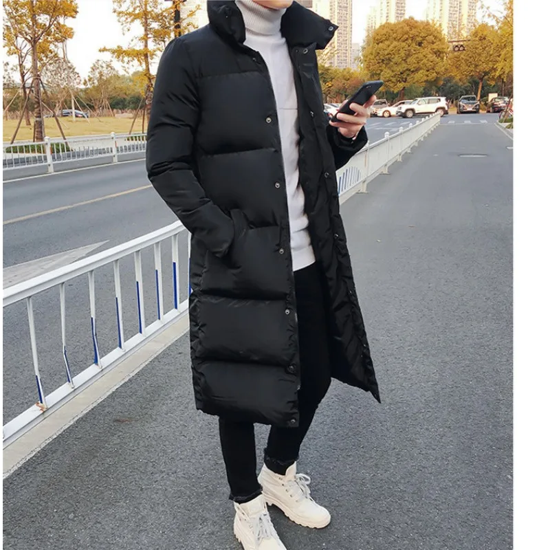 High Quality Brand Warmer Mid-length Parkas Men Winter Clothing Cotton Coat Windproof Puffer Jacket Zippers Thick Windbreaker